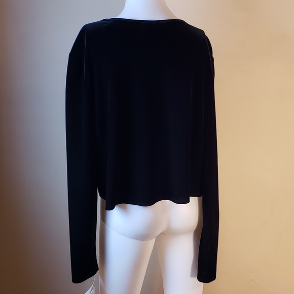 Rampage CDC Black Velvet Cropped Jacket 14 NWD - Picture 3 of 5